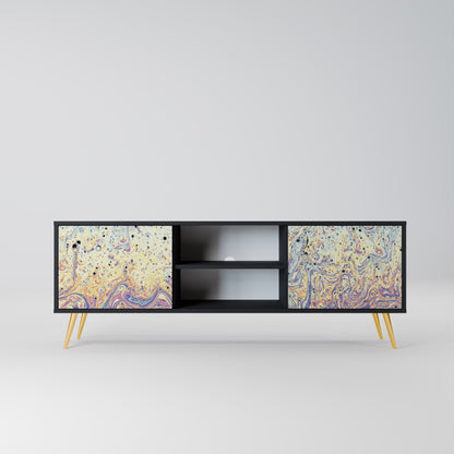 MOSAIC OF COLORS 2-Door TV Stand in Black Finish