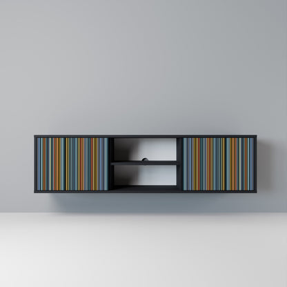 LINEOUT SPECTRUM 2-Door TV Stand in Black Finish