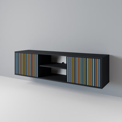 LINEOUT SPECTRUM 2-Door TV Stand in Black Finish