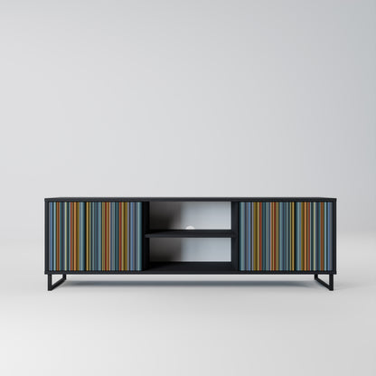 LINEOUT SPECTRUM 2-Door TV Stand in Black Finish