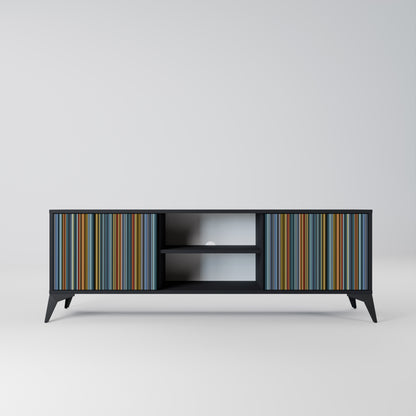 LINEOUT SPECTRUM 2-Door TV Stand in Black Finish
