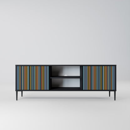 LINEOUT SPECTRUM 2-Door TV Stand in Black Finish