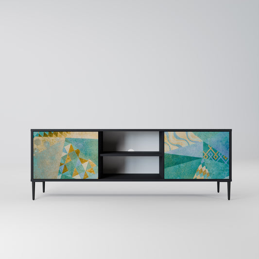 SPECTRUM SPLENDOR 2-dörrars TV-bänk i svart finish