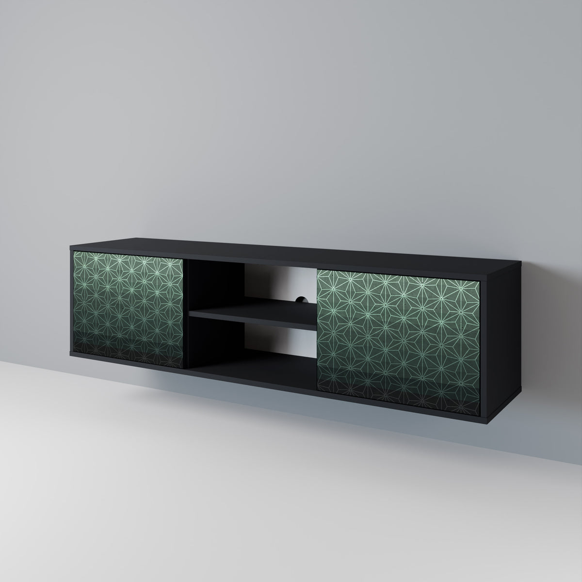 ORNAMENTAL GLIMMER TV-bänk med två dörrar