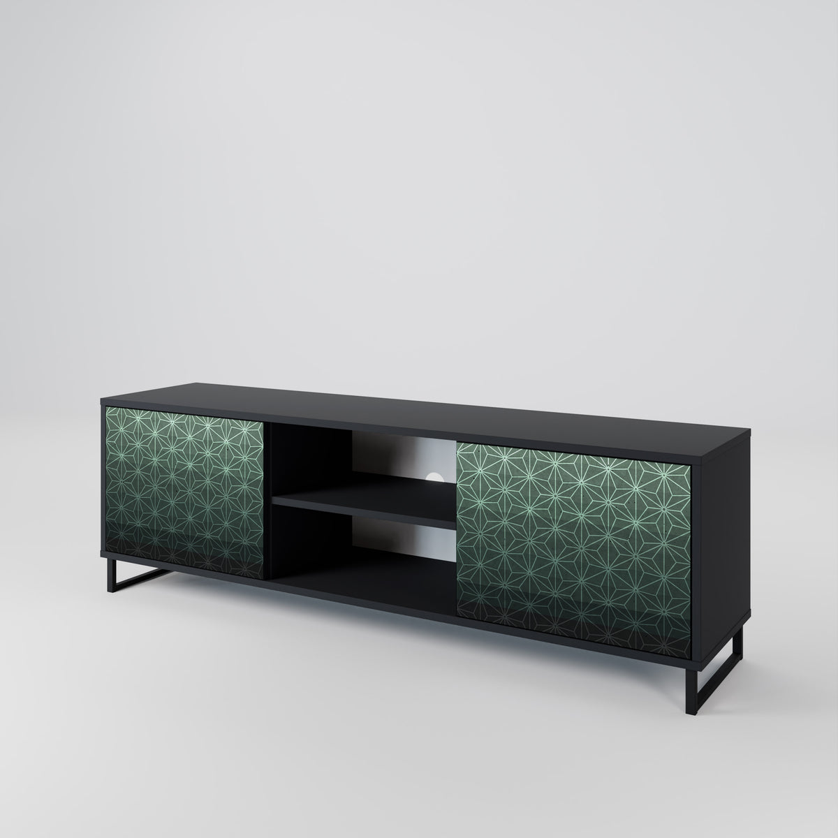 ORNAMENTAL GLIMMER TV-bänk med två dörrar