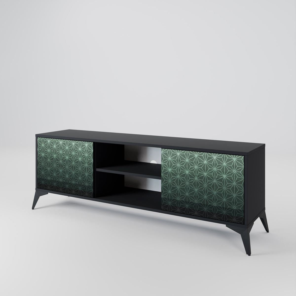 ORNAMENTAL GLIMMER TV-bänk med två dörrar