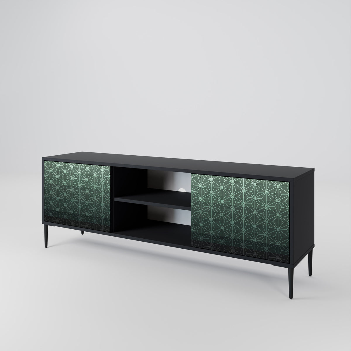 ORNAMENTAL GLIMMER TV-bänk med två dörrar
