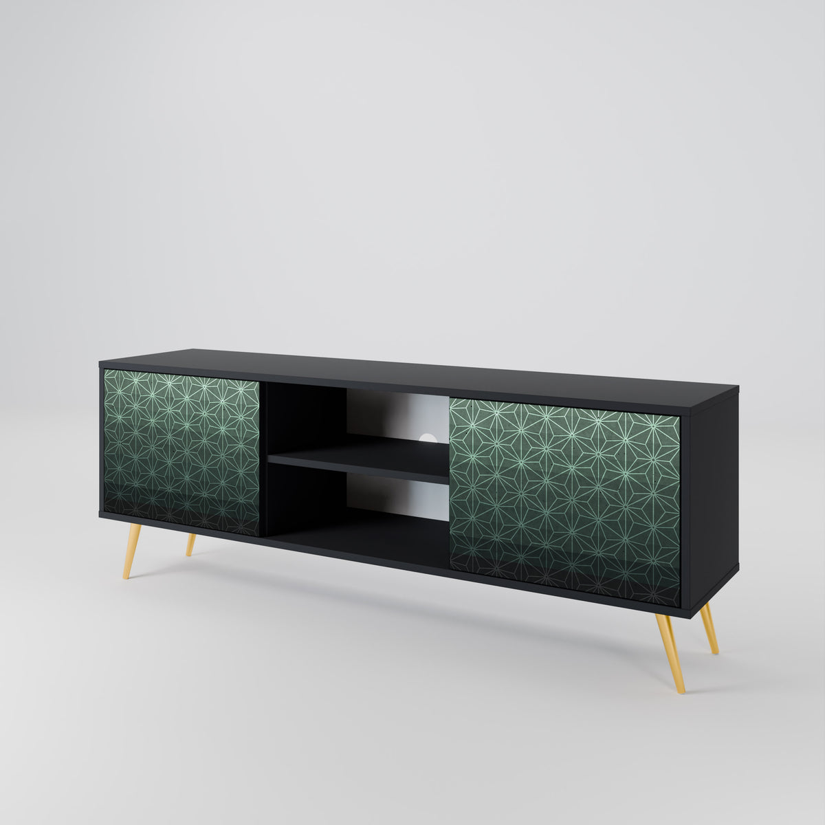 ORNAMENTAL GLIMMER TV-bänk med två dörrar