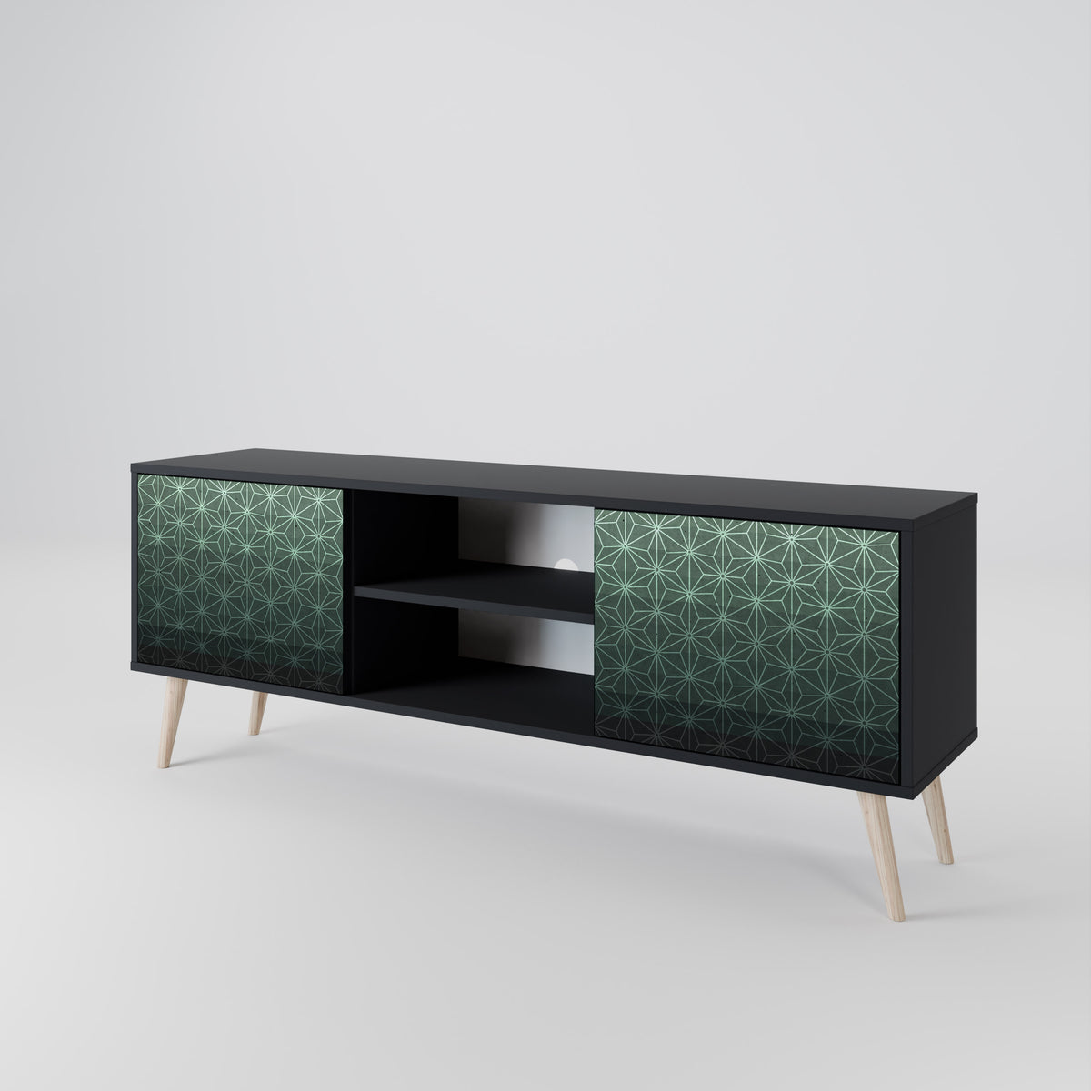 ORNAMENTAL GLIMMER TV-bänk med två dörrar