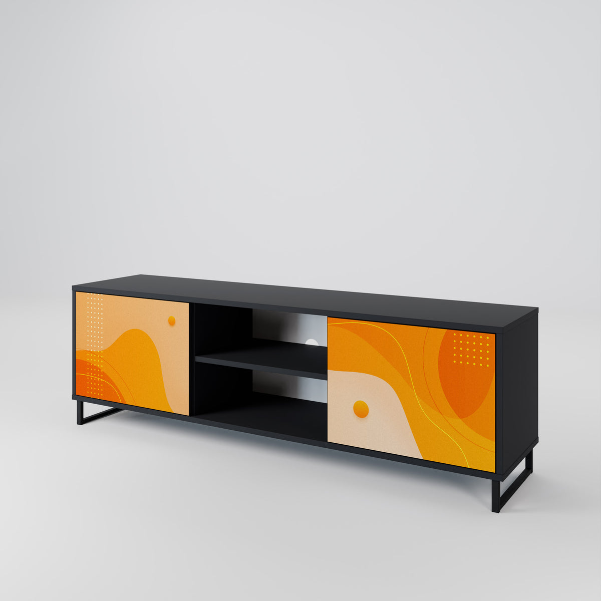 ORANGE ARRANGEMENT TV-bänk med två dörrar