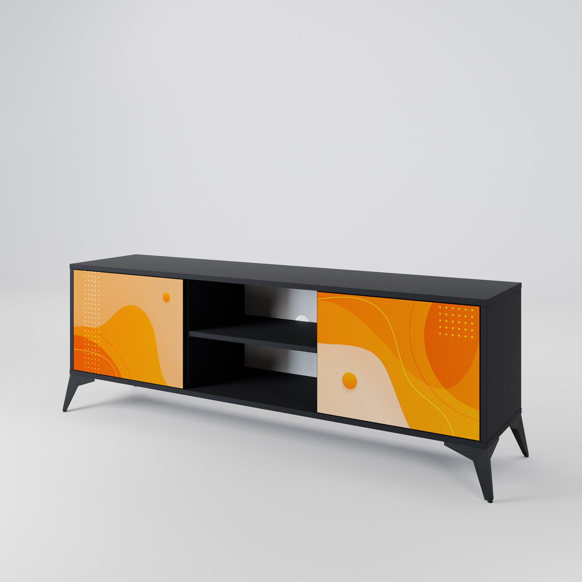 ORANGE ARRANGEMENT TV-bänk med två dörrar