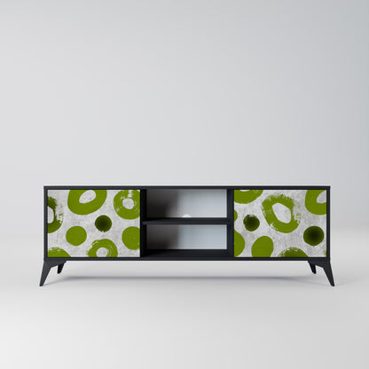 GREEN RHAPSODY 2-dörrars TV-bänk i svart finish