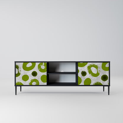 GREEN RHAPSODY 2-dörrars TV-bänk i svart finish