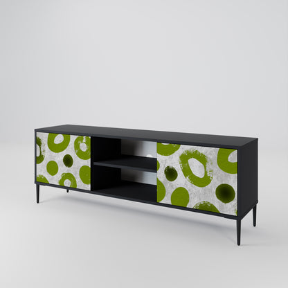 GREEN RHAPSODY 2-dörrars TV-bänk i svart finish