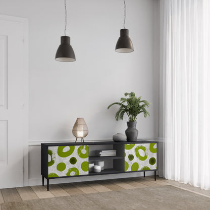 GREEN RHAPSODY 2-dörrars TV-bänk i svart finish