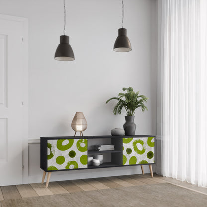 GREEN RHAPSODY 2-dörrars TV-bänk i svart finish
