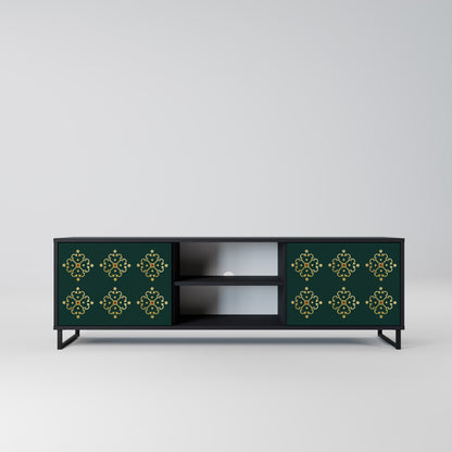 ROYAL MEDALLION 2-dörrars TV-bänk i svart finish