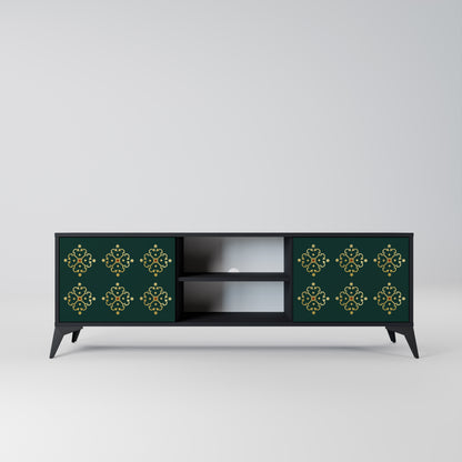 ROYAL MEDALLION 2-dörrars TV-bänk i svart finish