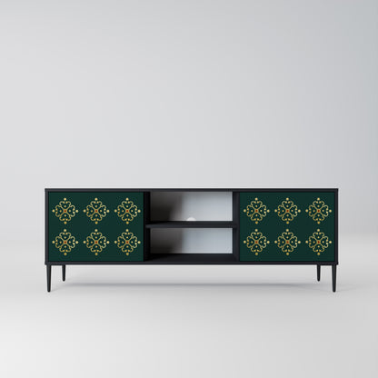 ROYAL MEDALLION 2-dörrars TV-bänk i svart finish