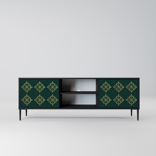 ROYAL MEDALLION 2-dörrars TV-bänk i svart finish