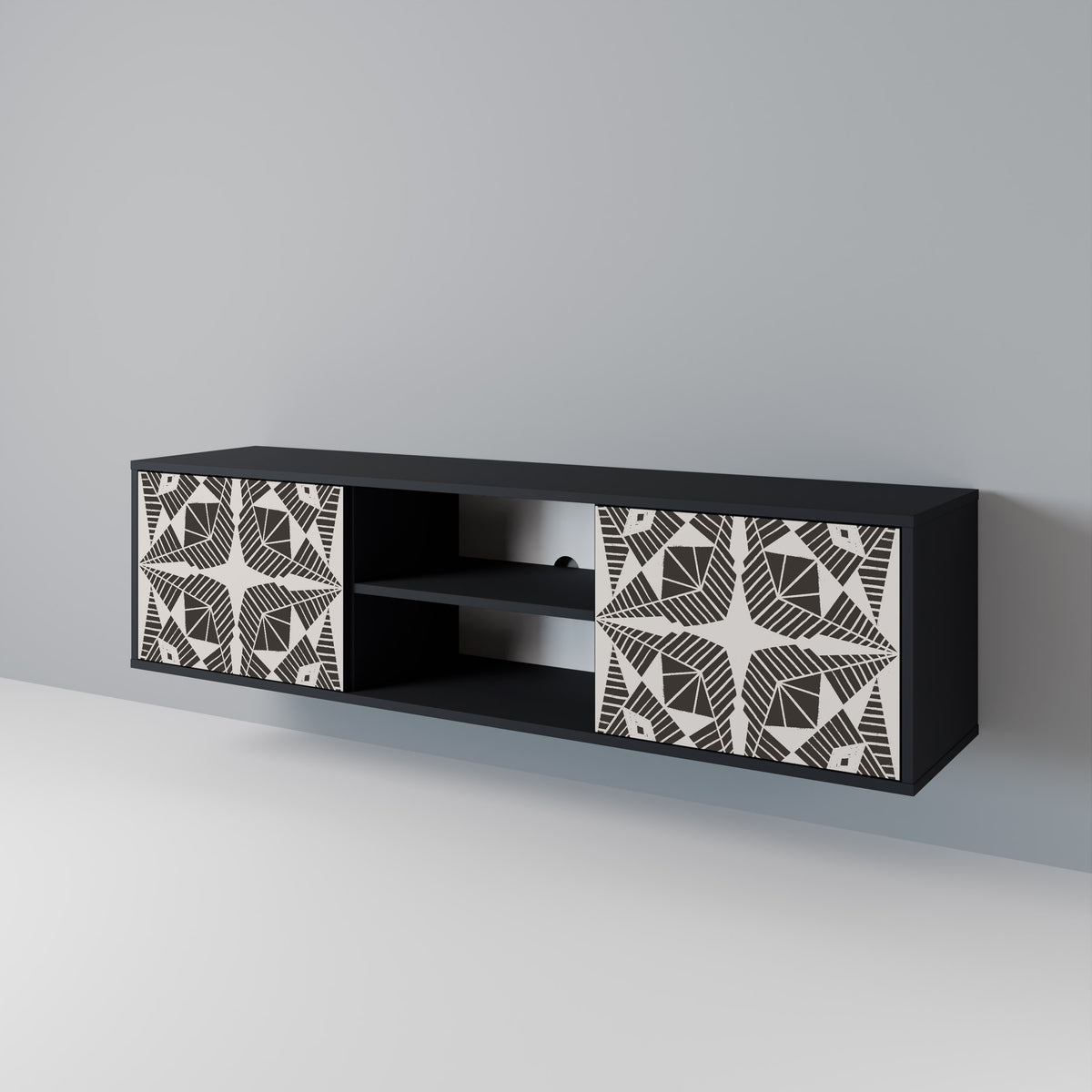 MONOCHROME NEXUS TV-bänk med två dörrar