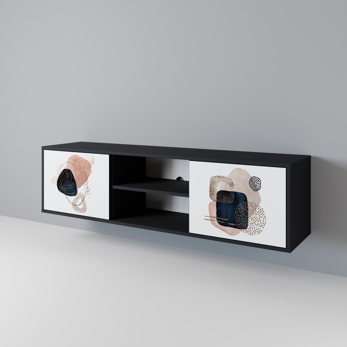 COLORFUL SHAPES TV-bänk med två dörrar