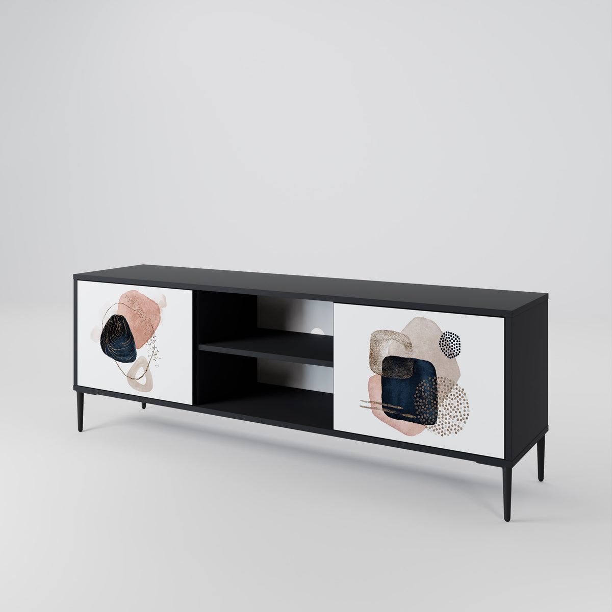 COLORFUL SHAPES TV-bänk med två dörrar
