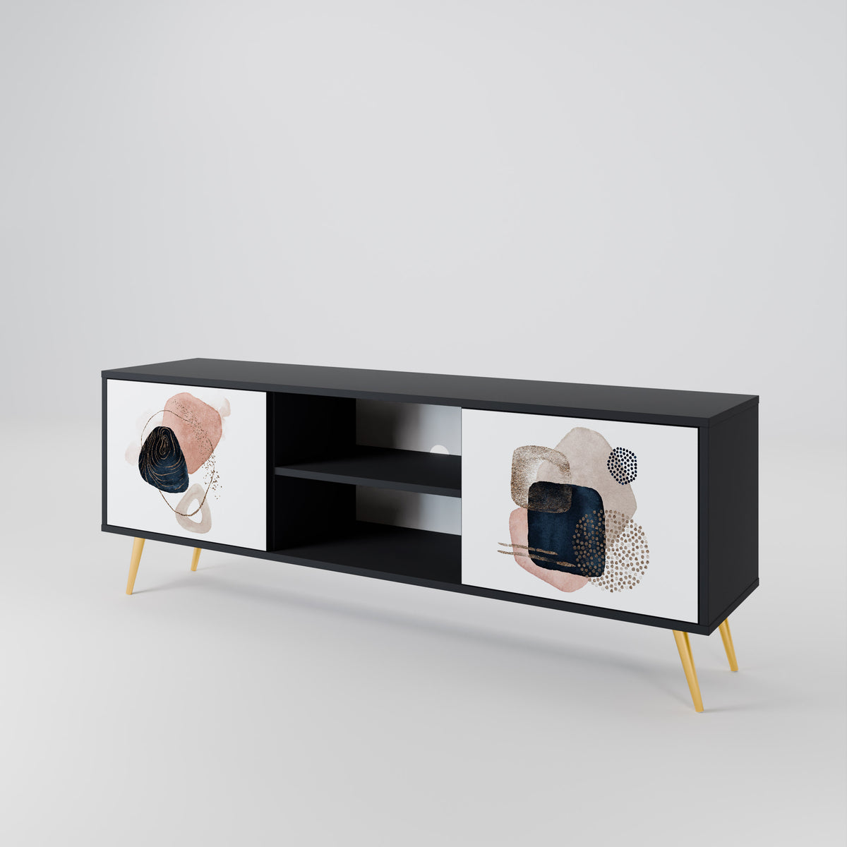 COLORFUL SHAPES TV-bänk med två dörrar