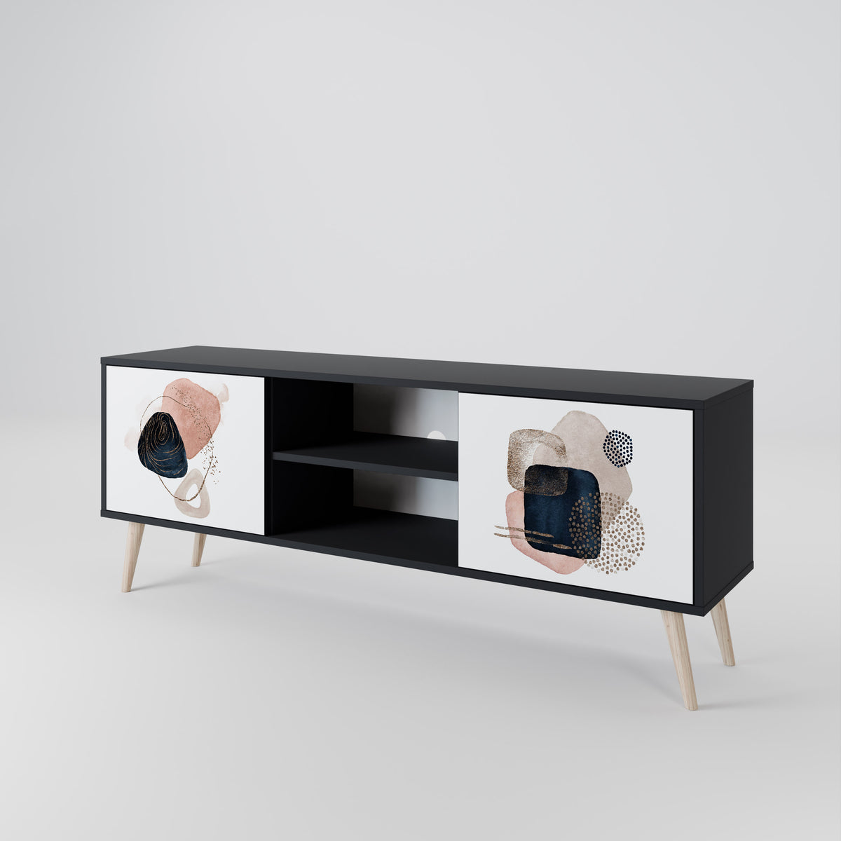 COLORFUL SHAPES TV-bänk med två dörrar