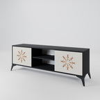 DAILY HARMONY 2-Door TV Stand in Black Finish