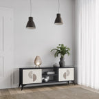 HARMONY ESSENCE 2-Door TV Stand in Black Finish