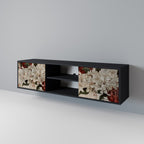 EPHEMERAL DAYS 2-Door TV Stand in Black Finish