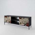 EPHEMERAL DAYS 2-Door TV Stand in Black Finish