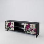 FLOWERET DREAM 2-Door TV Stand in Black Finish