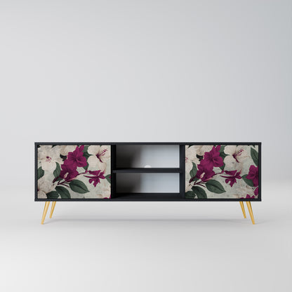 FLOWERET DREAM 2-dörrars TV-bänk i svart finish