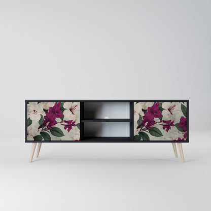 FLOWERET DREAM 2-dörrars TV-bänk i svart finish