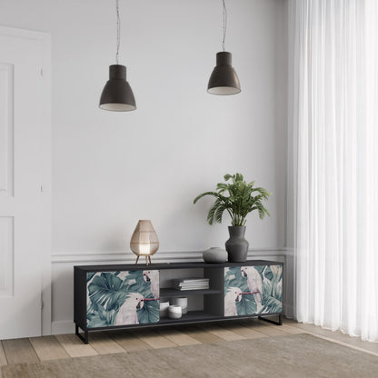 POPINJAY LOOK 2-dörrars TV-bänk i svart finish