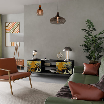 SUNKISSED LILY 2-dörrars TV-bänk i svart finish