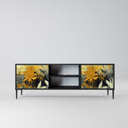 SUNKISSED LILY 2-Door TV Stand in Black Finish