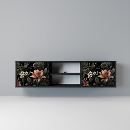 SECRET VERDURE 2-dörrars TV-bänk i svart finish