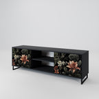 SECRET VERDURE 2-Door TV Stand in Black Finish