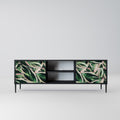 EERIE STROMANTHE 2-Door TV Stand in Black Finish