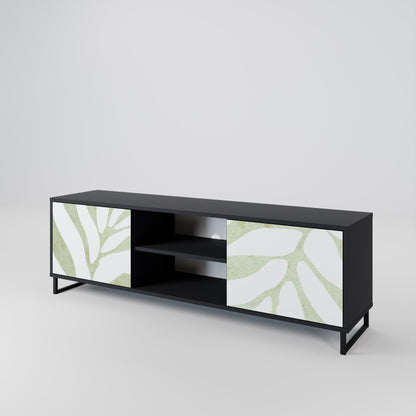 BOTANICAL SPARK 2-dörrars TV-bänk i svart finish