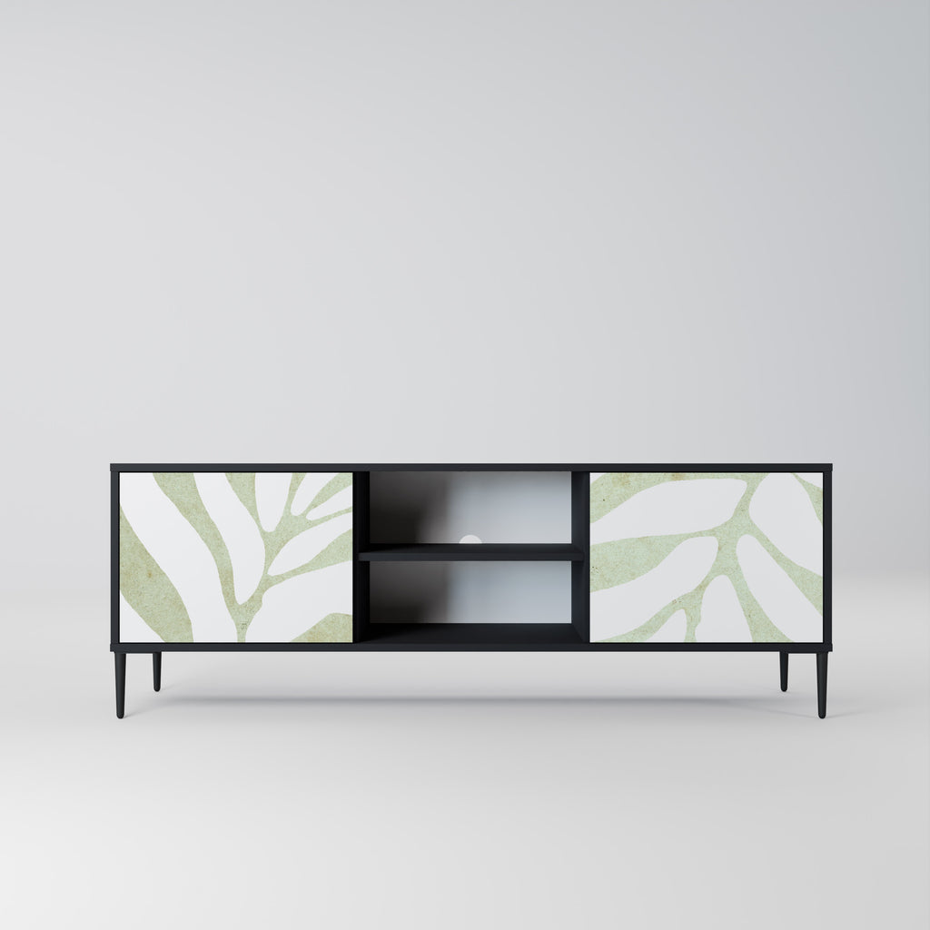 BOTANICAL SPARK 2-dörrars TV-bänk i svart finish