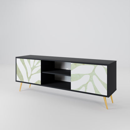 BOTANICAL SPARK 2-dörrars TV-bänk i svart finish