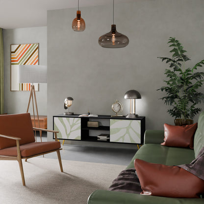 BOTANICAL SPARK 2-dörrars TV-bänk i svart finish