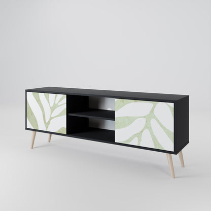 BOTANICAL SPARK 2-dörrars TV-bänk i svart finish