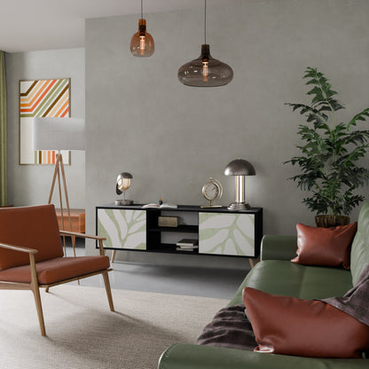BOTANICAL SPARK 2-dörrars TV-bänk i svart finish