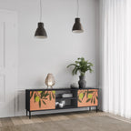 JUICY OLIVES 2-Door TV Stand in Black Finish