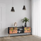 JUICY OLIVES 2-Door TV Stand in Black Finish